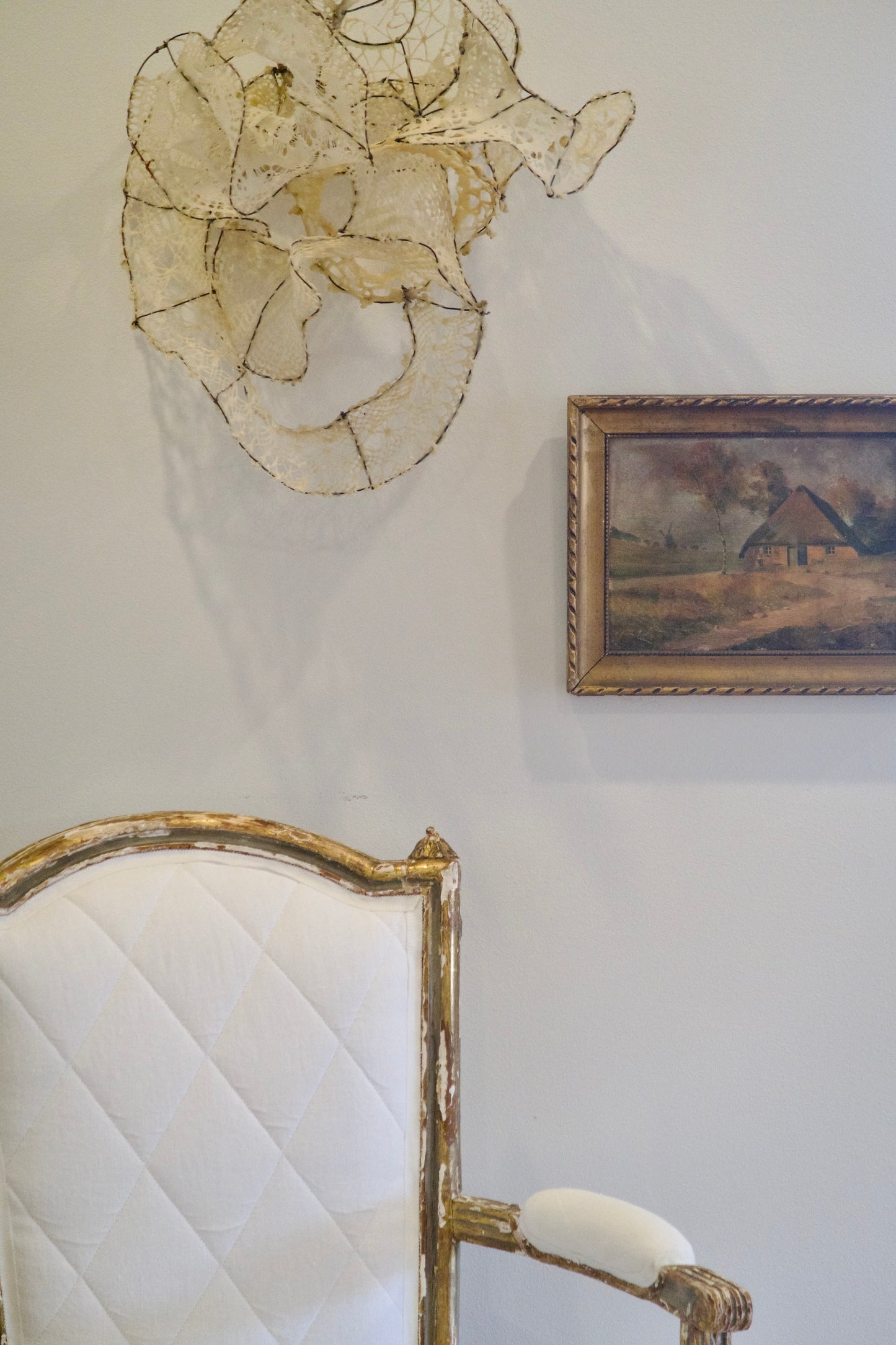 Framed French Oil Painting, 1890s