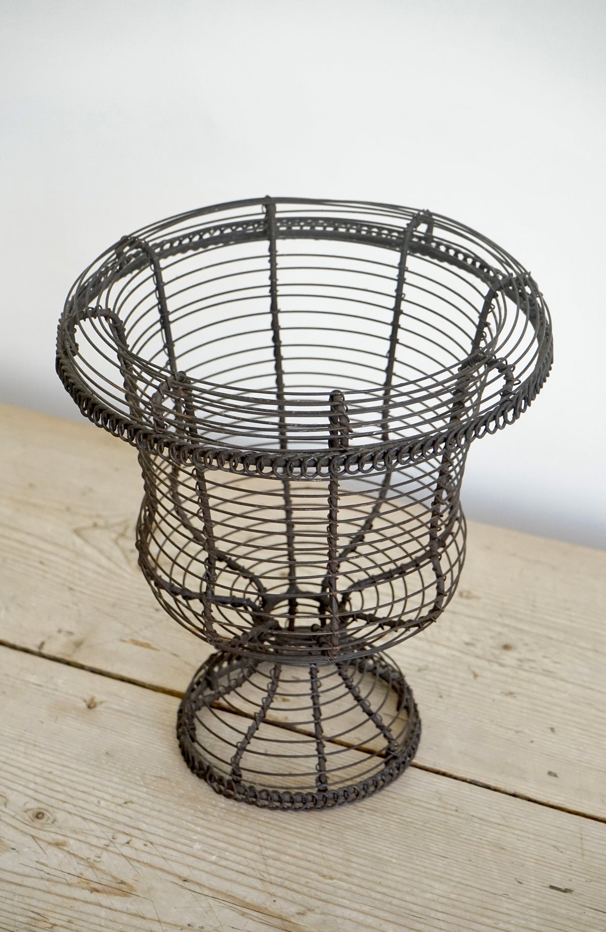 Vintage Wirework Urn Basket