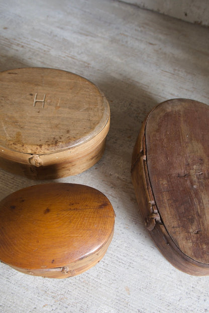 Set of Three Antique Shaker-Style Pantry Boxes