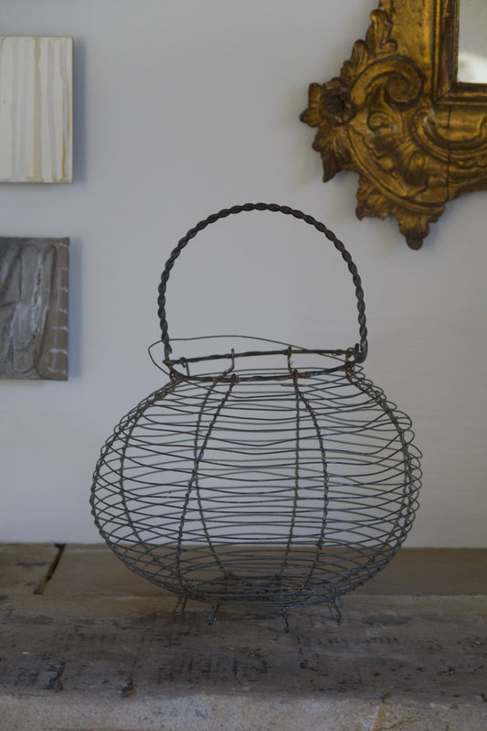 Antique Wire Work Basket