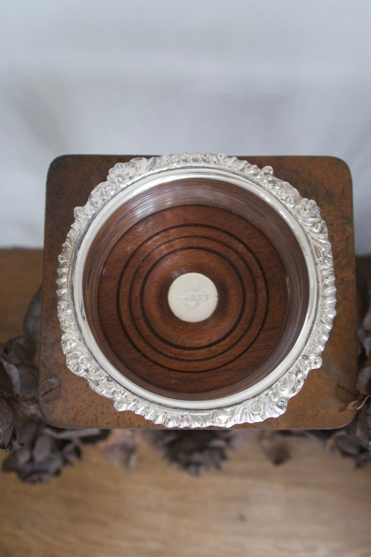 Pair of Antique  Italian Bottle Coasters