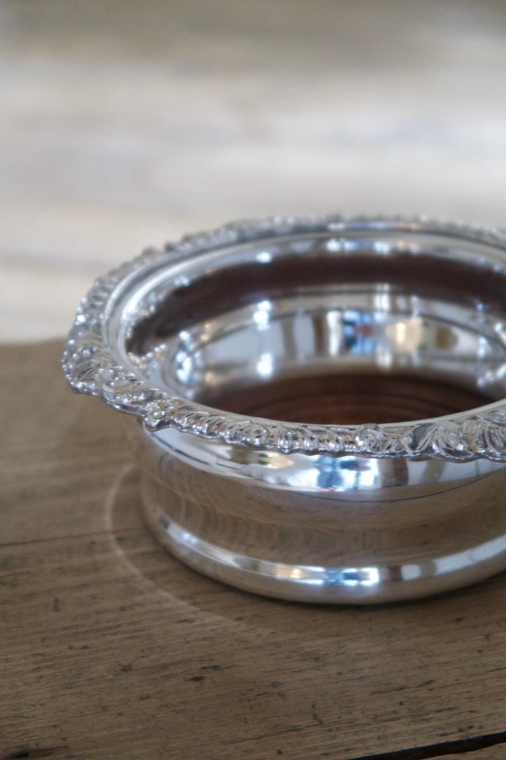 Pair of Antique  Italian Bottle Coasters