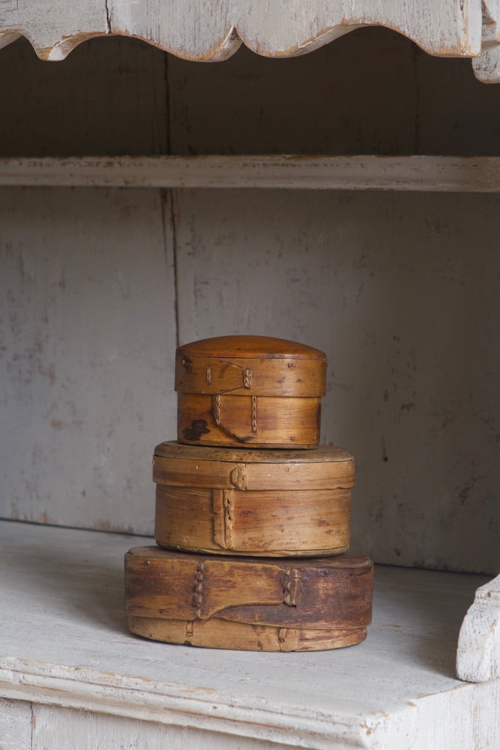 Set of Three Antique Shaker-Style Pantry Boxes