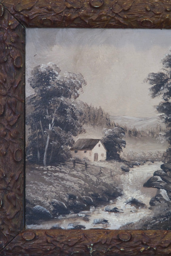 Framed Oil Painting, signed Thrrani