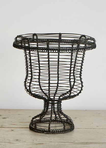 Vintage Wirework Urn Basket