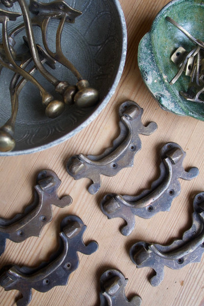Set of 6 Antique Cabinet Pulls