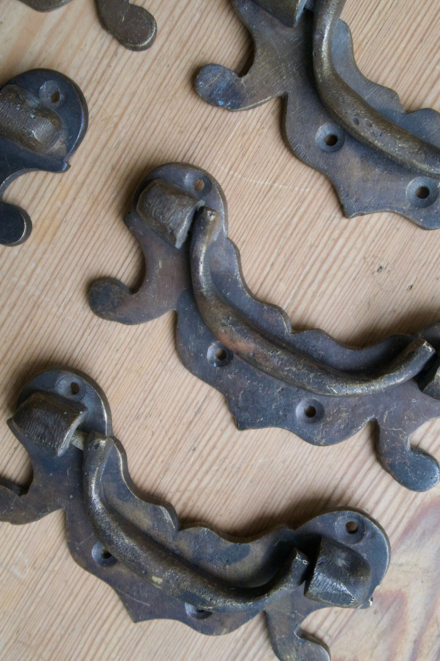 Set of 6 Antique Cabinet Pulls