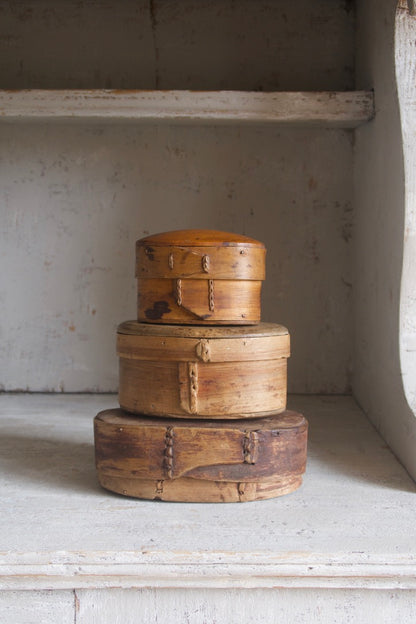 Set of Three Antique Shaker-Style Pantry Boxes