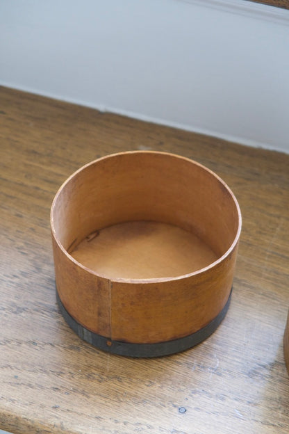 Primitive Wooden Pantry Box with Metal Band