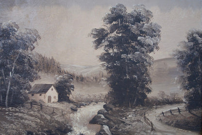 Framed Oil Painting, signed Thrrani