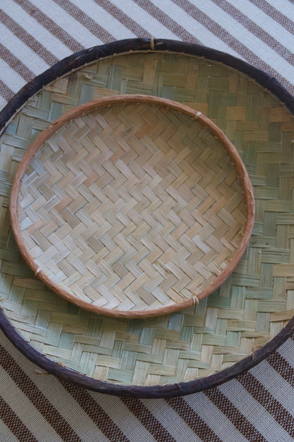 Small Handwoven Bamboo Tray