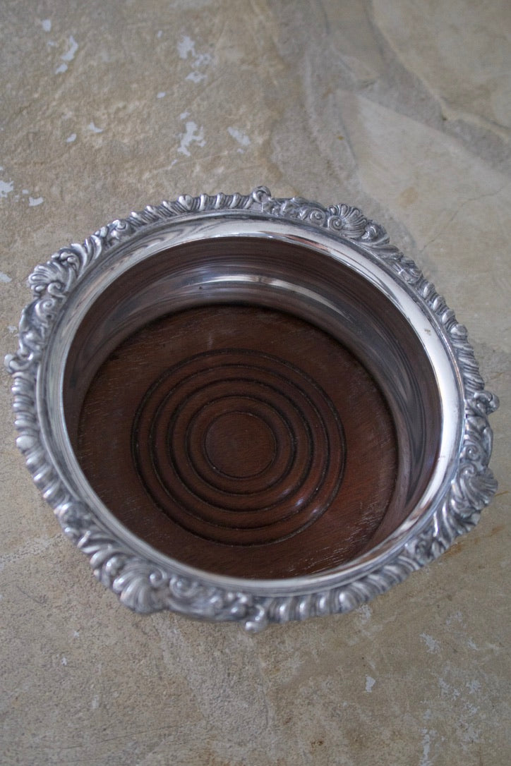 Pair of Antique  Italian Bottle Coasters