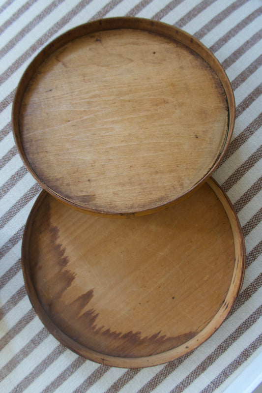 Pair of Primitive Wooden Pantry Boxes
