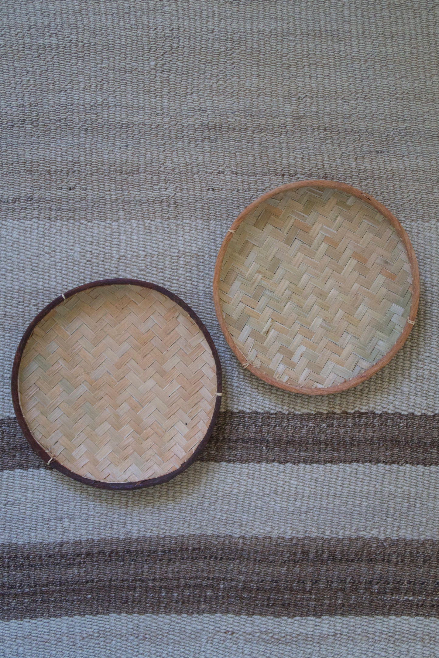 Small Handwoven Bamboo Tray