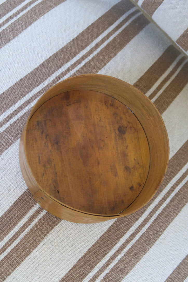 Primitive Wooden Pantry Box, Golden Finish