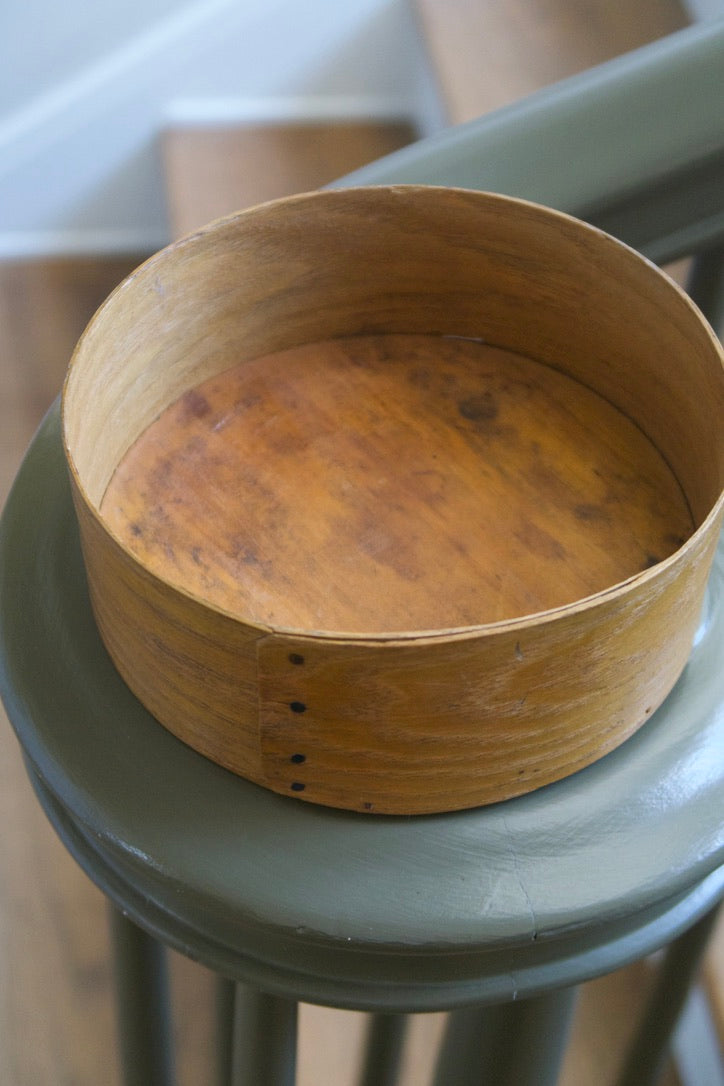 Primitive Wooden Pantry Box, Golden Finish
