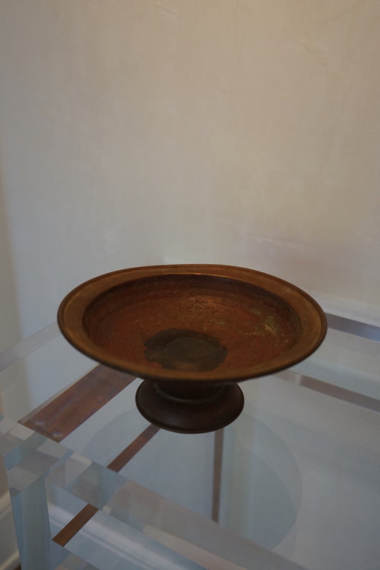 Copper Pedestal Dish