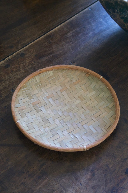 Small Handwoven Bamboo Tray