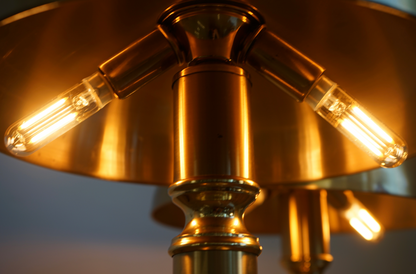 Rare Pair of Brass Mushroom Lamps; Circa 1960 from Germany