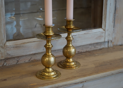 Pair of Vintage Brass Candlesticks