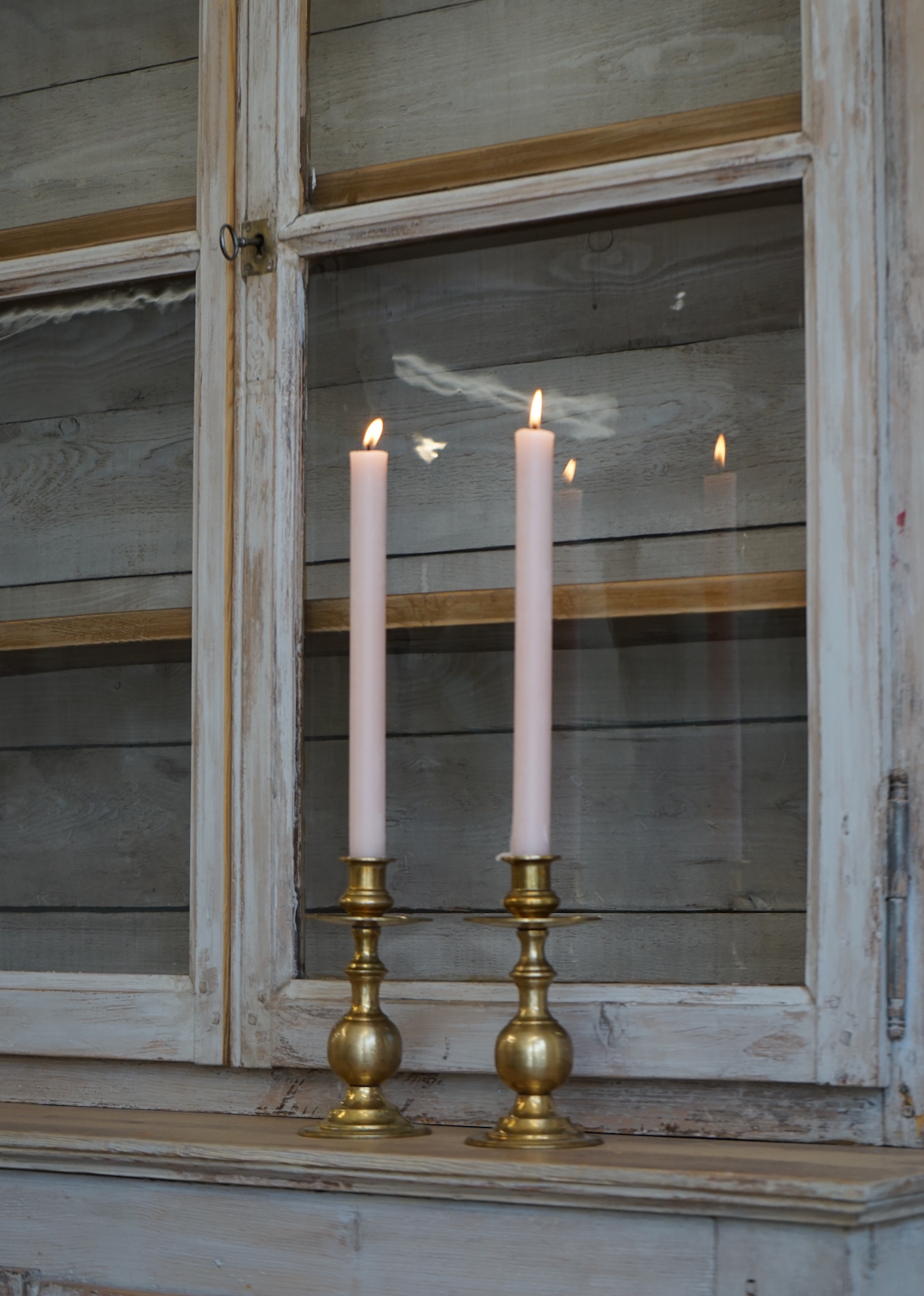Pair of Vintage Brass Candlesticks